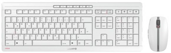 Stream Desktop (DE) Kabellose Tastatur-Sets weiß/grau