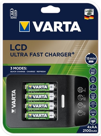 LCD Ultra Fast Charger+ Akku-Ladegerät