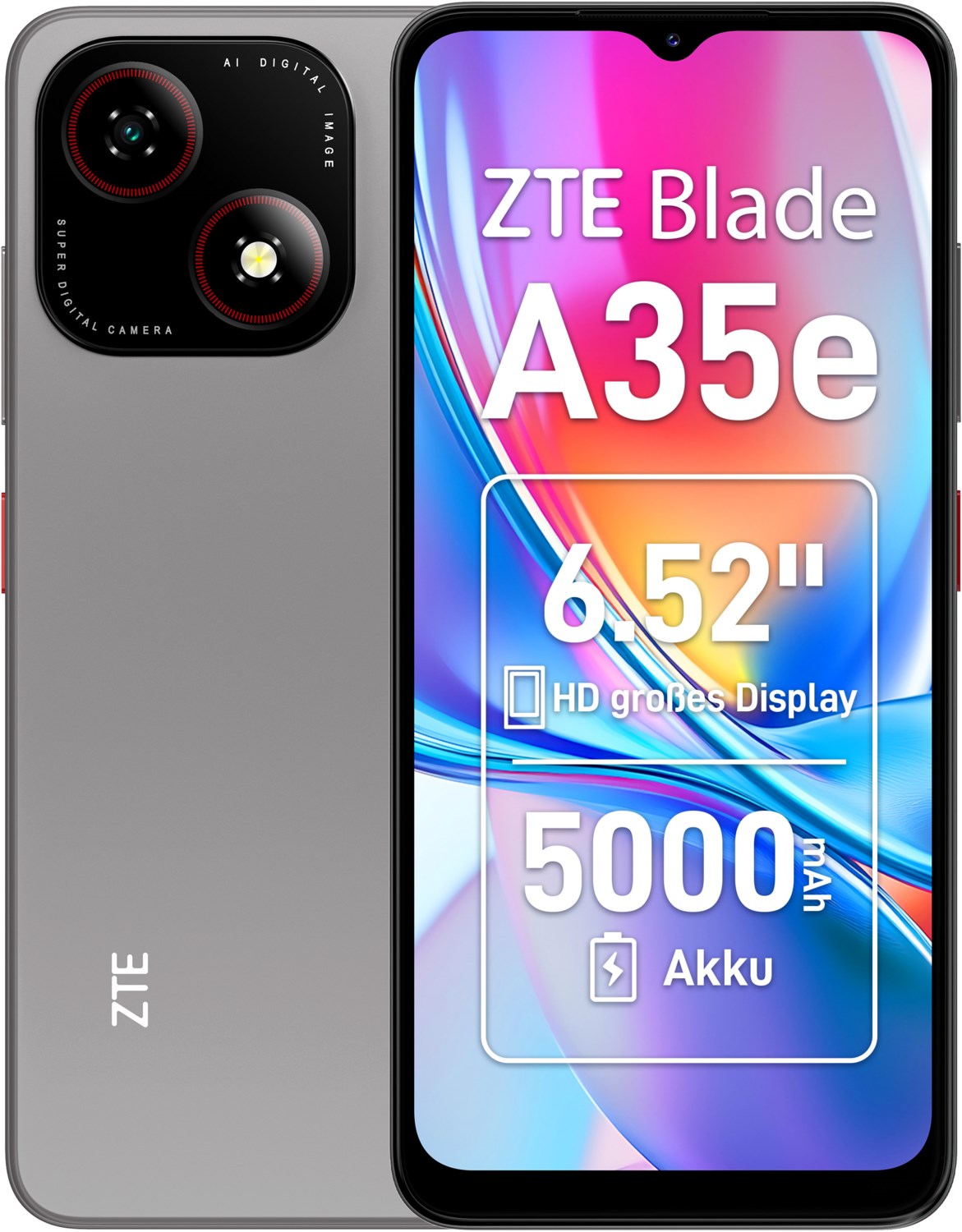 Image of Blade A35e Smartphone silvery gray