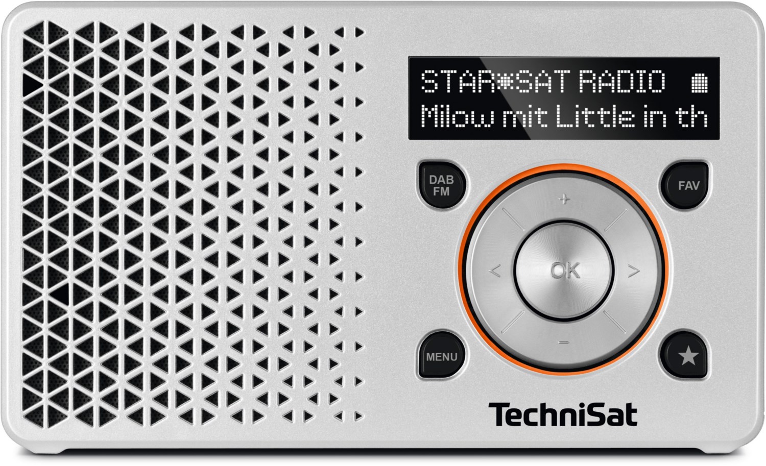 DigitRadio 1 Taschenradio silber/orange