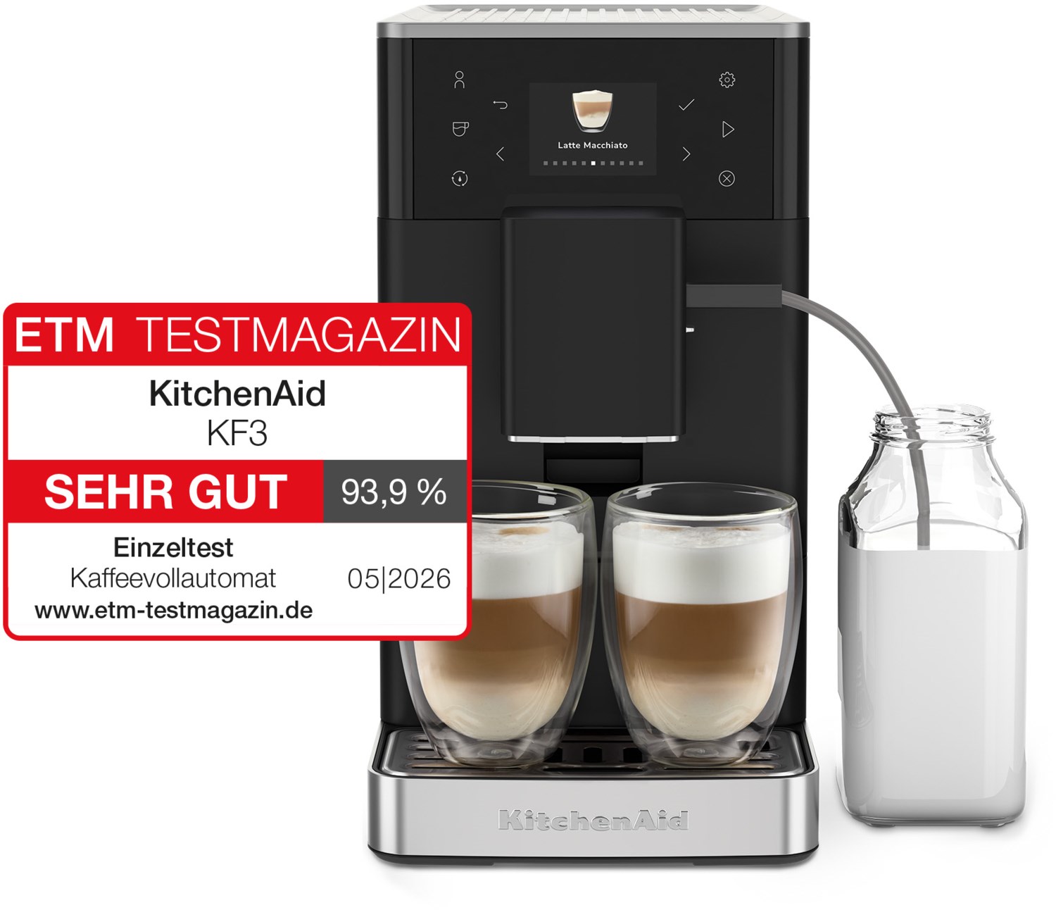 Image of 5KES8453EBM Kaffee-Vollautomat mattschwarz, 15 bar, 1,8 l