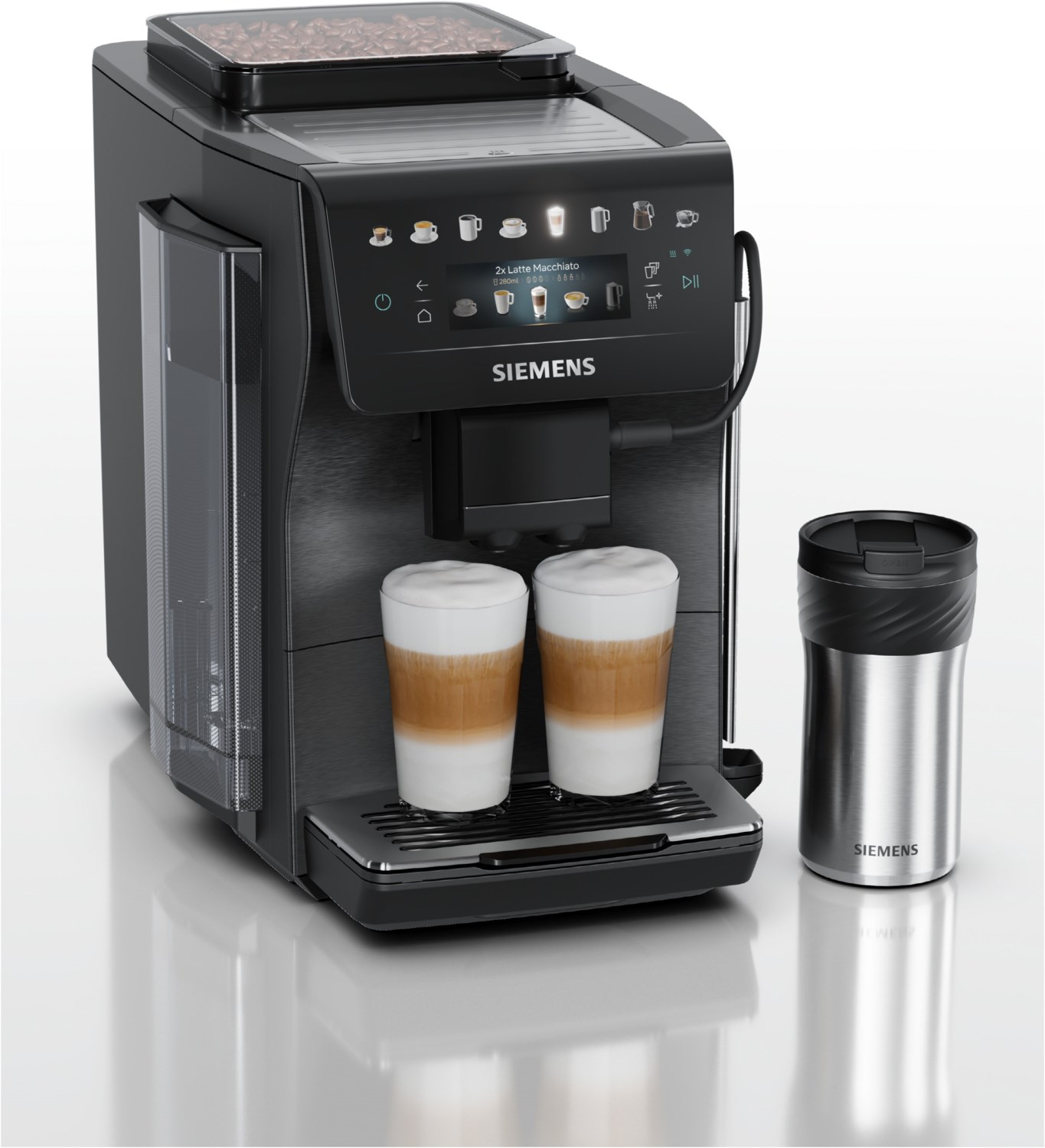 TP607EF5 Kaffee-Vollautomat dark inox