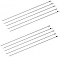 Edelstahlkabelbinder 10er-Set (25cm) silber