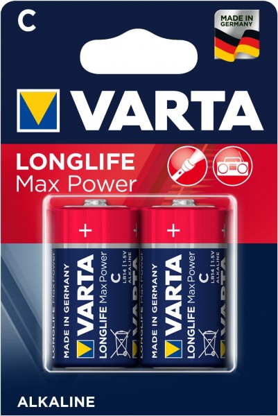 Max Tech C 2er Blister Batterie