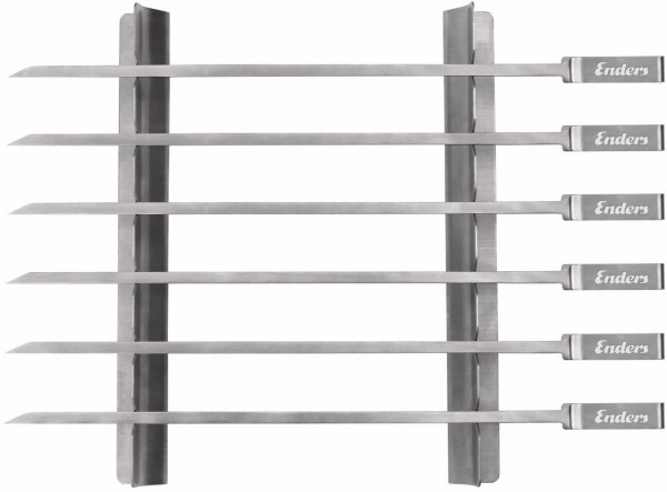 Schaschlikspiess-Set 6-teilig edelstahl