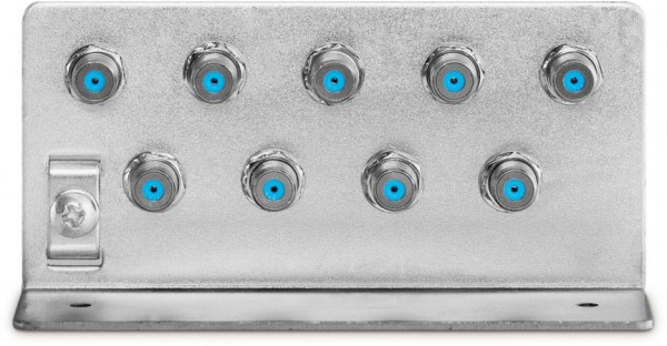 Erdungswinkel 9 mit 9 x F-Buchsen