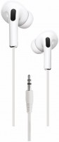 Ohrhörer In-Ear-Kopfhörer mit Kabel weiß