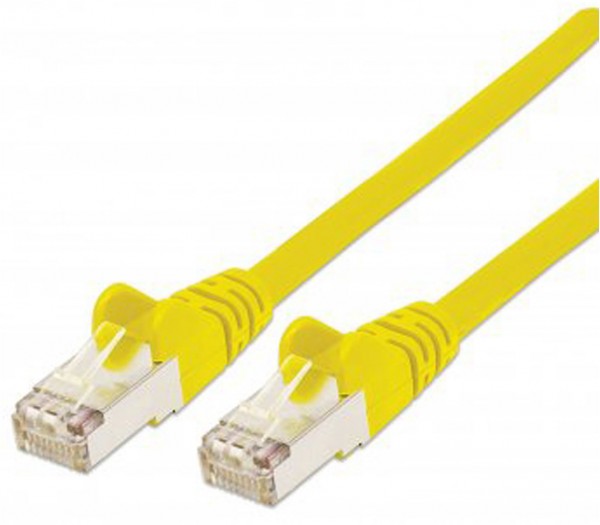Patchkabel mit Cat7-Rohkabel S/FTP gelb (2m)