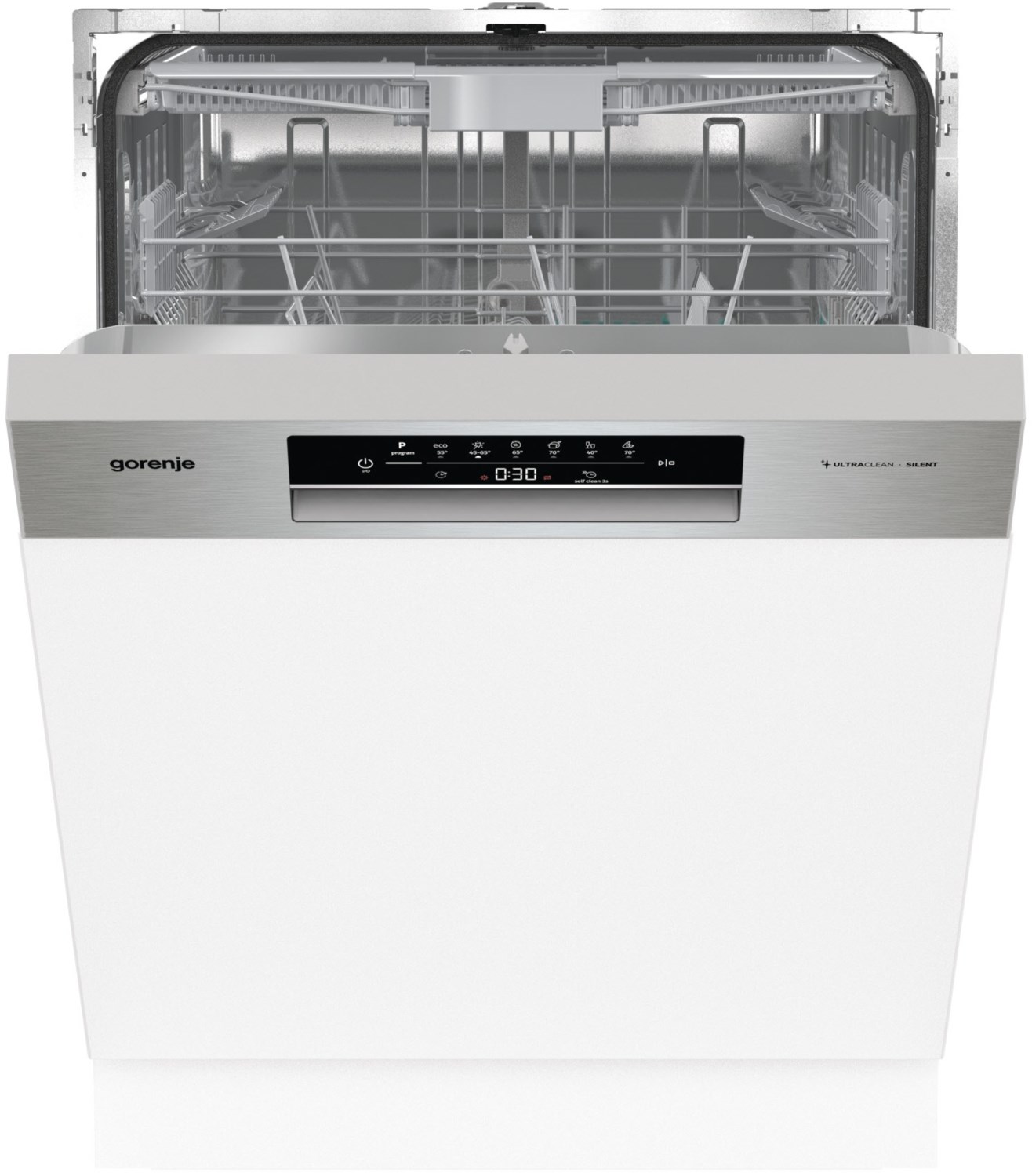 Image of GI643D90X Teilintegrierter Einbau-Geschirrspüler 60 cm grau metallic