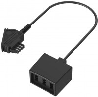 TAE-Verteiler TAE-F-Stecker>3 TAE-NFF-Kupplungen schwarz