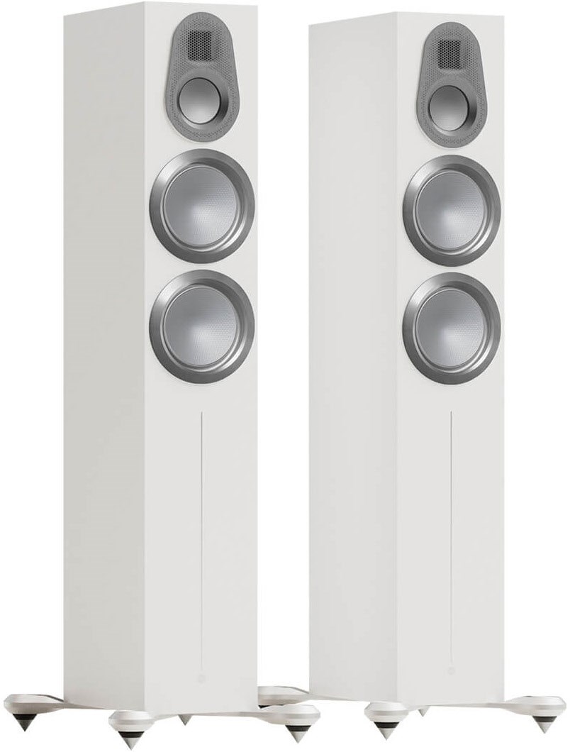 Gold 500 6G /Paar Stand-Lautsprecher weiß seidenmatt