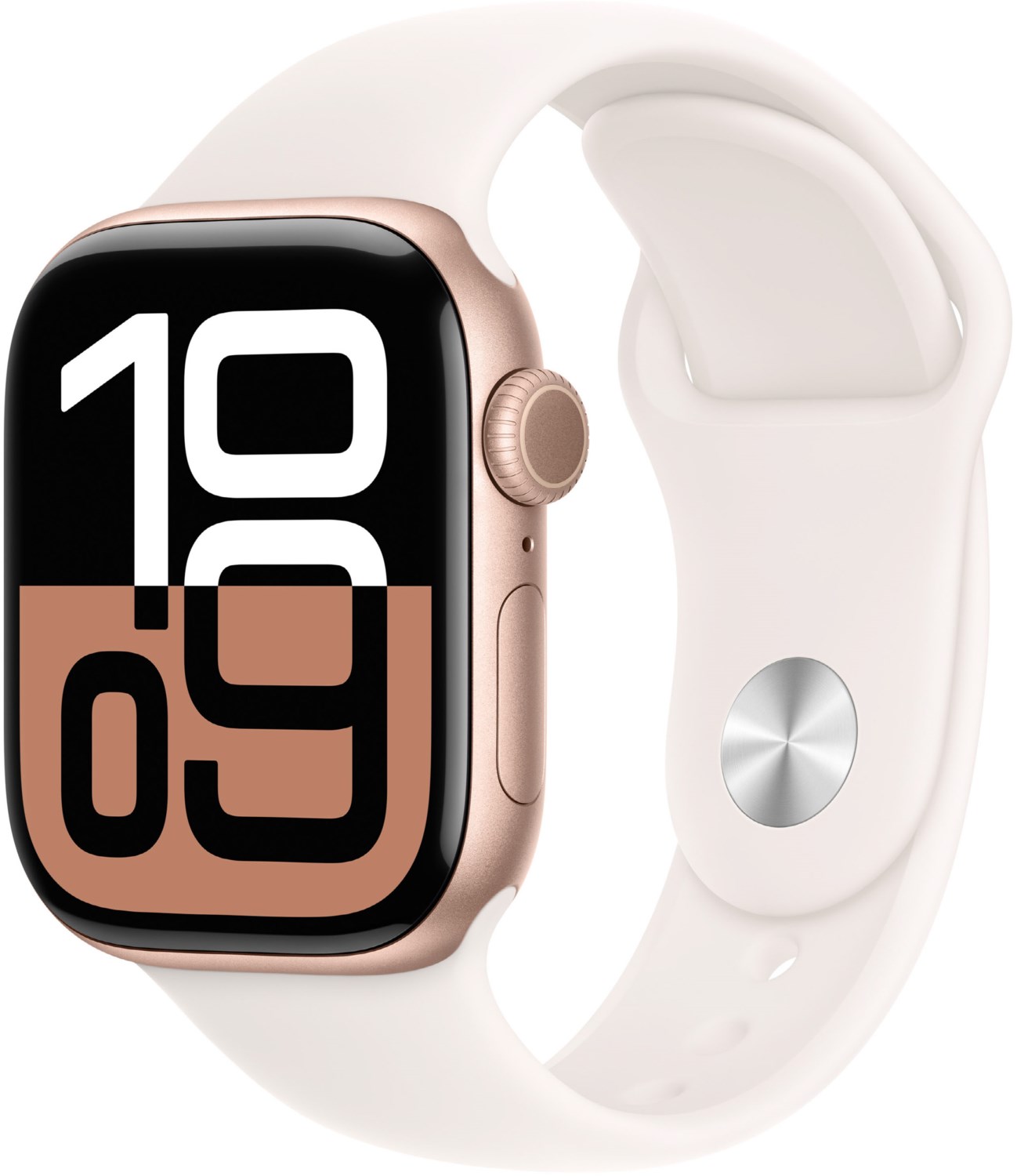 Image of Apple Watch Series 10 (42mm) GPS+4G Aluminium mit Sportarmband S/M roségold/blassrosa