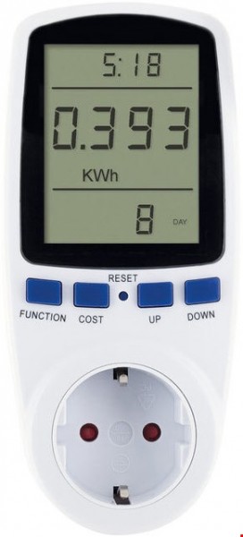 Energiekosten-/Einspeisemessgerät weiß/schwarz