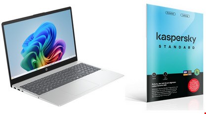 OmniBook 3 15-fn0655ng (BP1G1EA) 39,6 cm (15,6") Notebook gletschersilber inkl. Standard ENV, 16 GB RAM, 1000 GB SSD, AMD Ryzen AI 5, Windows 11