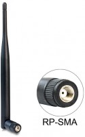 WLAN 802.11 b/g/n RP-SMA 5 dBi Antenne omnidirektional Gelenk schwarz