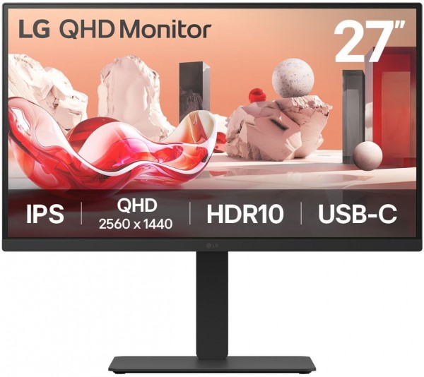 27BA75QB-B 68 cm (27") Monitor schwarz, Widescreen QHD (2560x1440), 1 ms Reaktionszeit
