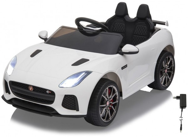 Ride-on Jaguar F-Type SVR Kinder Elektrofahrzeug weiß