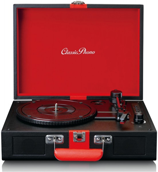 TT 110 Plattenspieler mit Bluetooth schwarz/rot