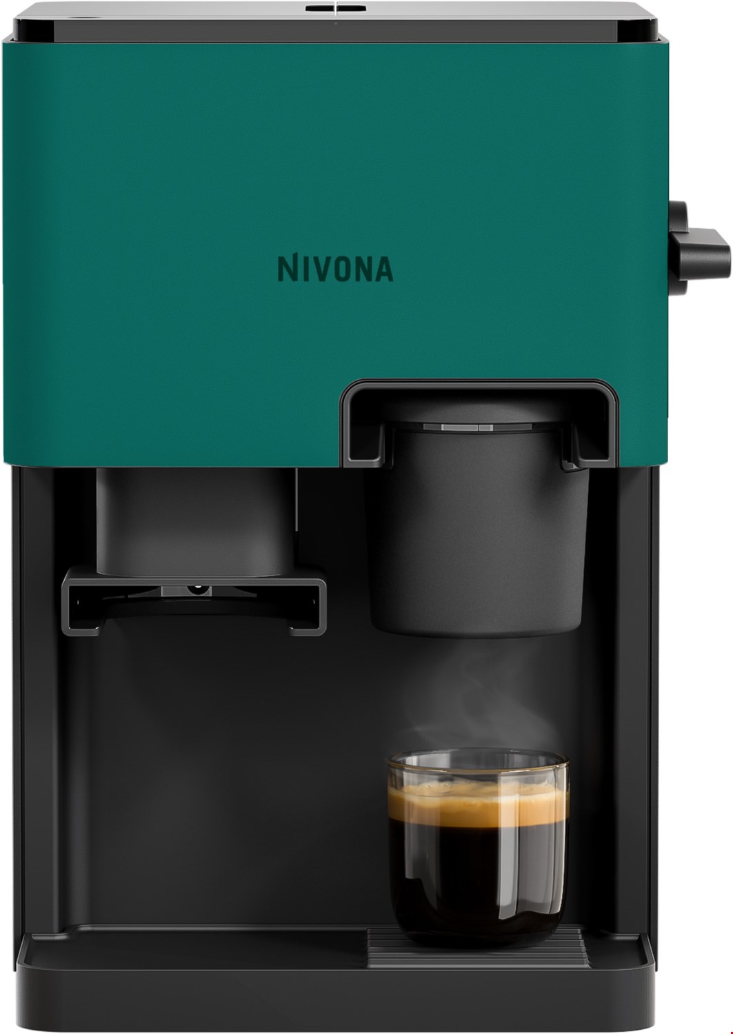 Image of Cube Siebträgermaschine Tannengrün, 15 bar, 1,4 l