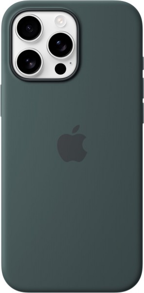 Silikon Case mit MagSafe für iPhone 16 Pro Max seegrün