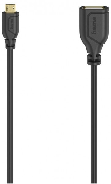 Flexi &amp; Slim USB OTG 2.0 (0,15m) schwarz