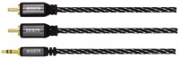 Audio-Kabel 2 Cinch-Stecker (5m) schwarz