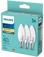 LED 40W B35 E14 WW FR ND 3PF/6 DISC 3er Pack LED-Leuchtmittel