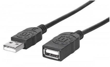 USB Verlängerungskabel (1m) schwarz