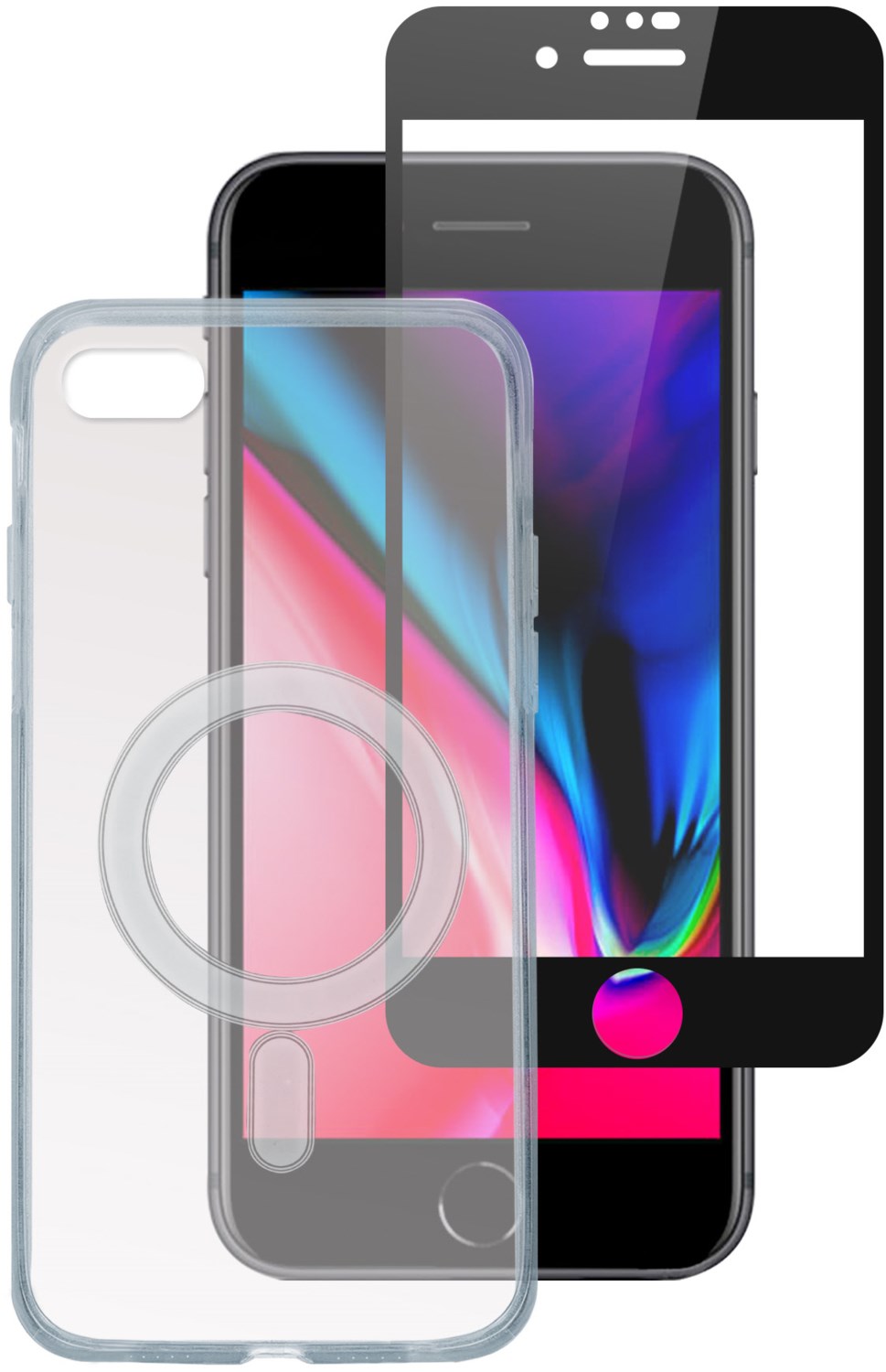 Image of UltiMAG X-Pro Full 360° Protection für iPhone SE (2020/2022) transparent