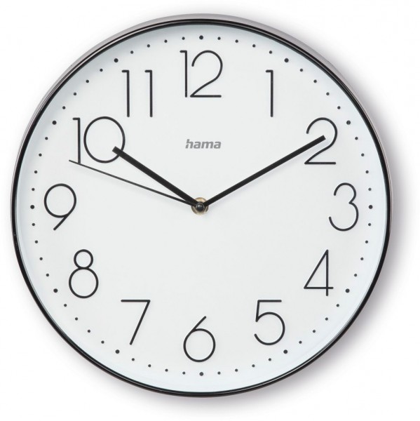 Korsika Wanduhr schwarz/weiss