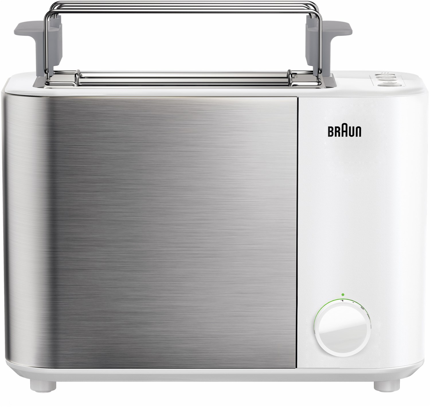 Braun HT 5010 WH Identity Collection Kompakt-Toaster weiß/silber