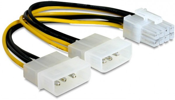 PCI Express 8pin > 2x 5,25"