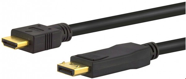 DP 34 DisplayPort HDMI Kabel (2m) schwarz