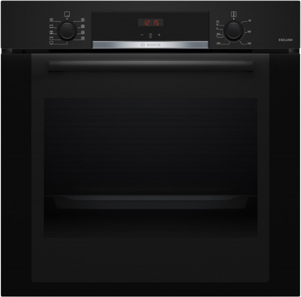 HBA3140B3 Einbaubackofen schwarz, 71 l, 59,4 cm breit, A+