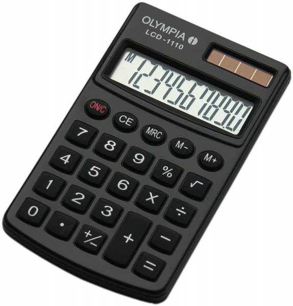 LCD-1110 Taschenrechner schwarz