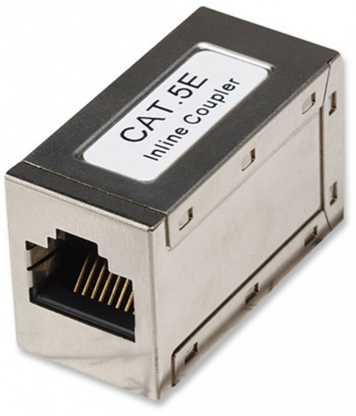 Kupplung RJ45 Cat5e FTP silber
