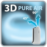 Rowenta PU6080 Intense Pure Air Connect Luftreiniger | steuerbar über App |  Auto-Modus | Timer-Funktion | Smart Control | 4 Filterstufen 