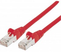Patchkabel mit Cat7-Rohkabel S/FTP rot (0,25m)