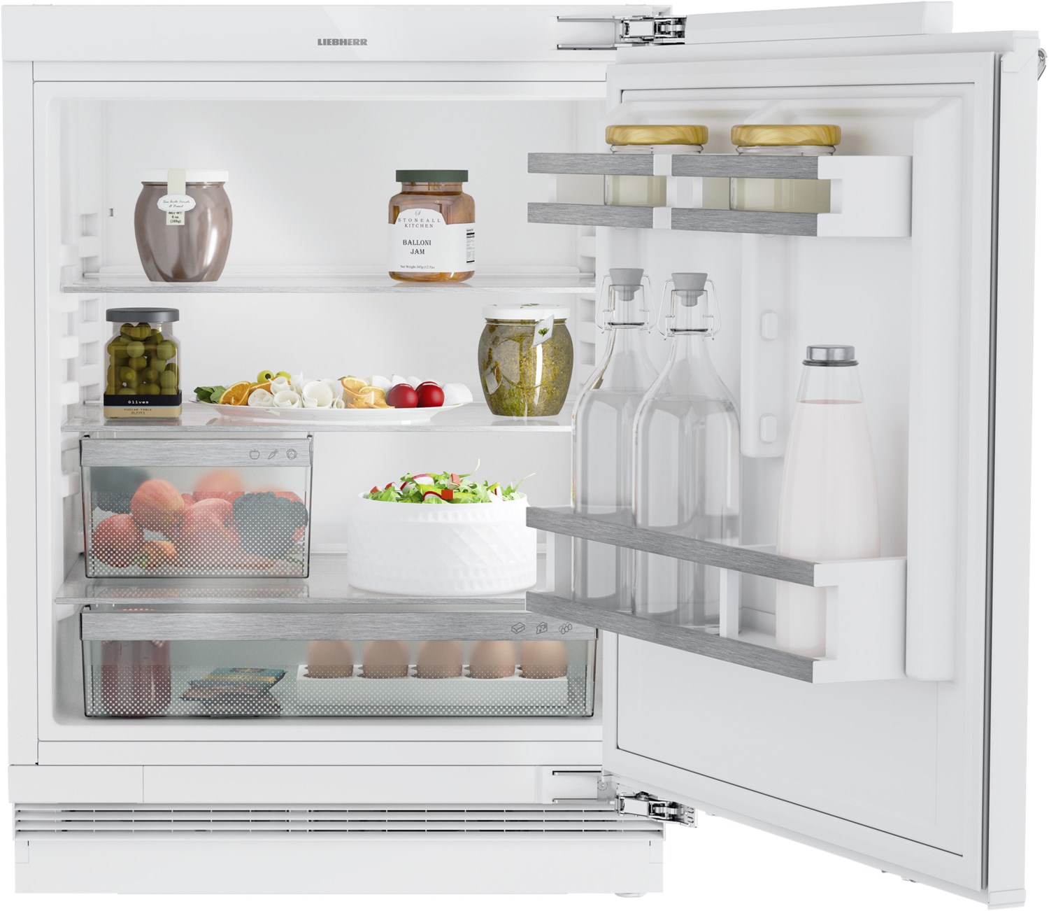 URd 3600-20 Integrierbarer Unterbau-Kühlschrank weiß