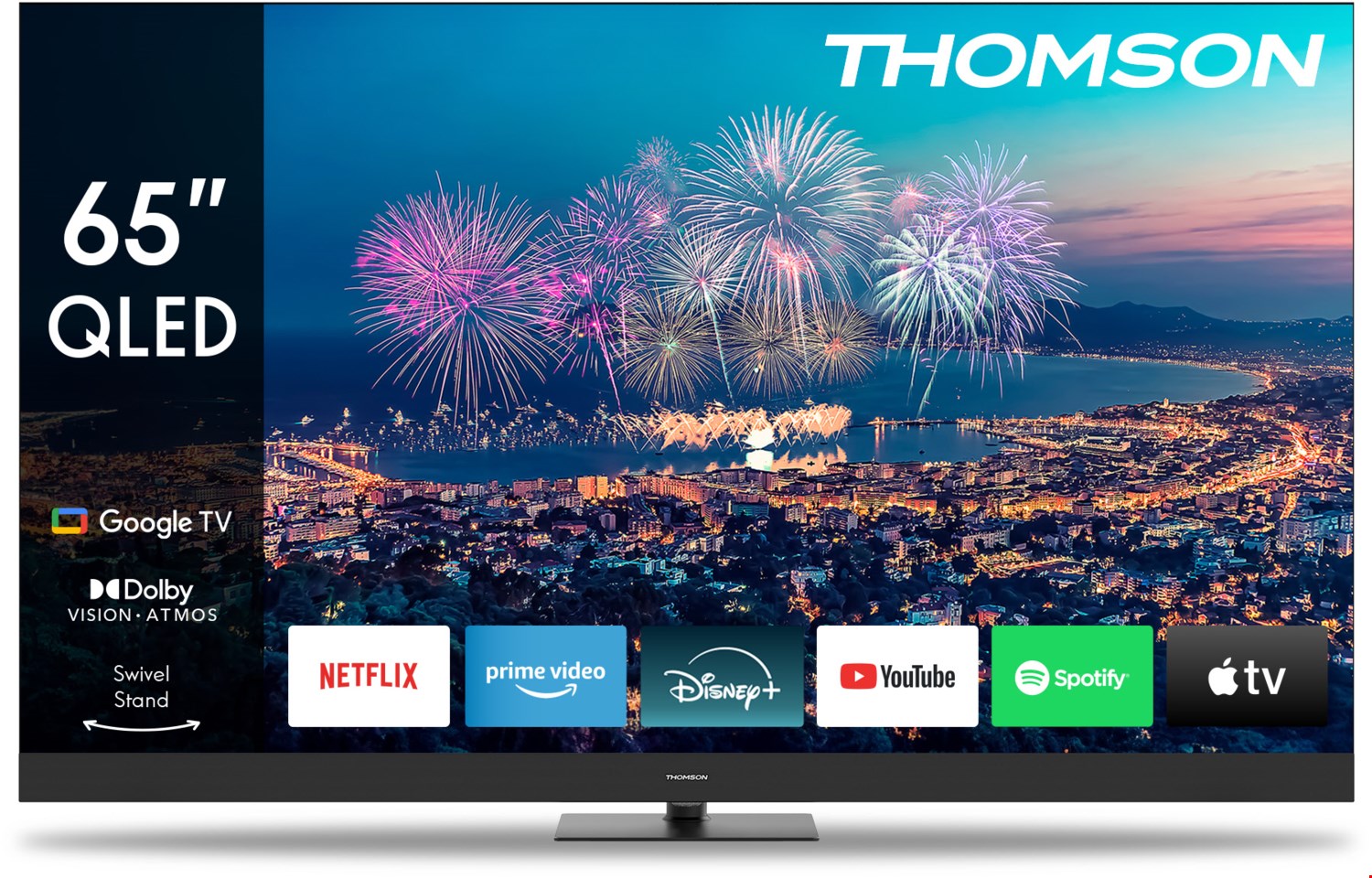 50QG6C14 126 cm (50") QLED-TV schwarz, 4K Ultra HD, Smart-TV, HDR-Wiedergabe, DVB-T2/DVB-C/DVB-S2, Sprachsteuerung