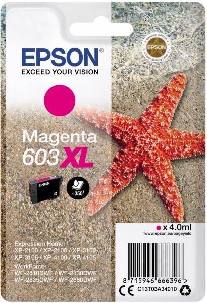 603XL (4,0ml) Tintenpatrone magenta