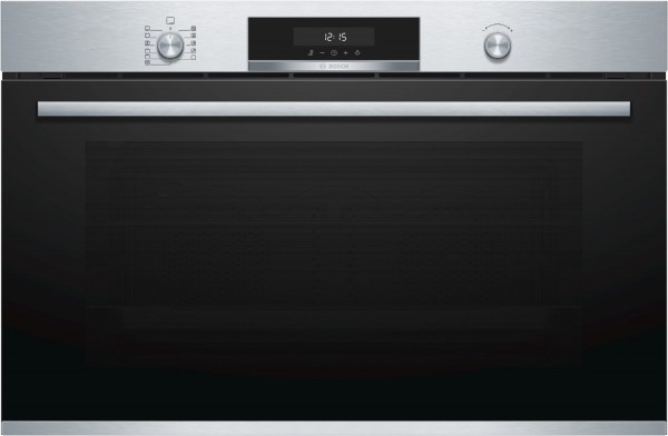 VBD5780S0 Einbaubackofen edelstahl, 85 l, Pizza-Stufe, schnelles Vorheizen, pyrolytische Selbstreinigung, 89,6 cm breit, A+