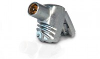 F-Stecker Quick gewinkelt silber