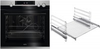 EUR57VA2 Einbaubackofen bestehend aus BSS57606BM + TR2LFV edelstahl/cleansteel, 72 l, Pizza-Stufe, schnelles Vorheizen, Heißluftgrill