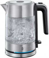 Compact Home Mini-Glas-Wasserkocher edelstahl/schwarz