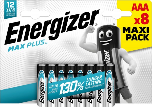 Max Plus AAA 8er Pack Micro-Batterie