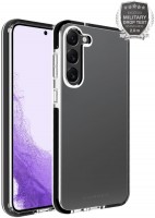 Rock Solid Cover für Galaxy S23 transparent/schwarz