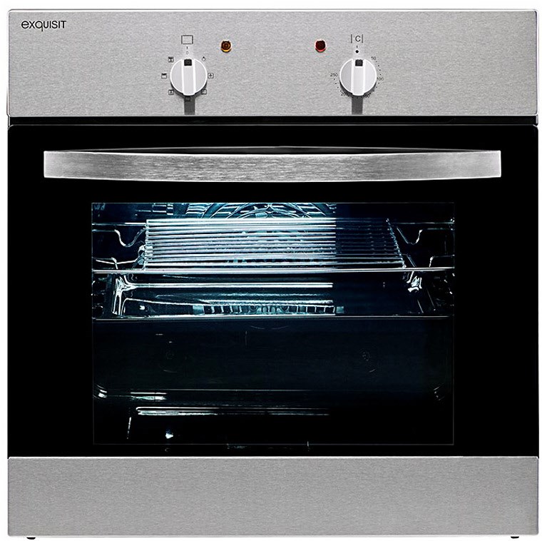 EBE 555-1 U Einbaubackofen inox, 58 l, 59,5 cm breit, A, edelstahl