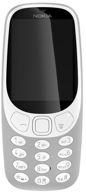 3310 (2017) Dual-SIM Tasten Handy grau