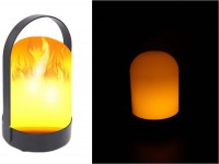 LED Laterne Flammenlicht mit 6h-Timer